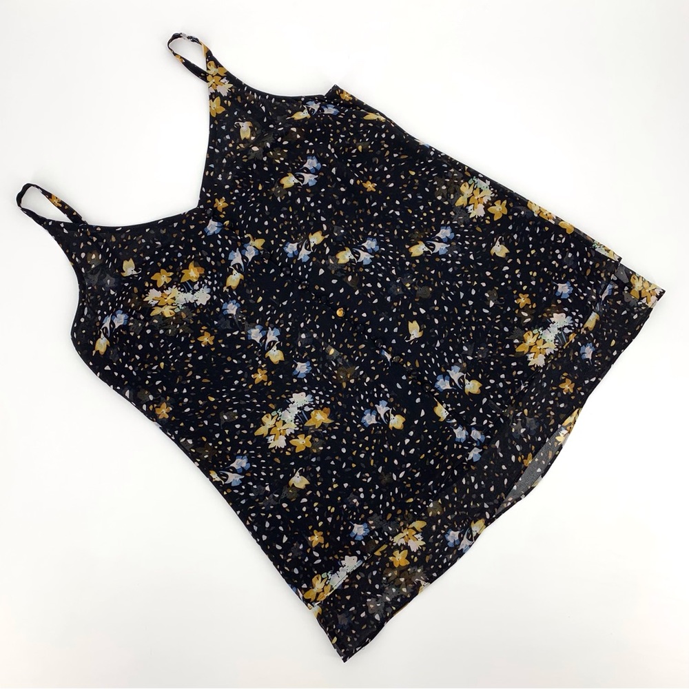 Cabi NWT Cluster Cami, # 3606, Floral Confetti Print Layered Camisole, Small